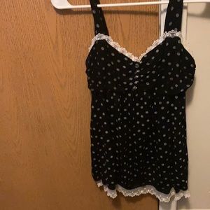 Black and white tank